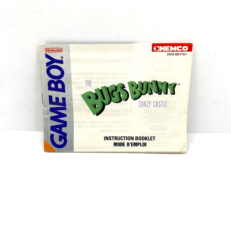 Notice The Bugs Bunny Castle Nintendo Game Boy