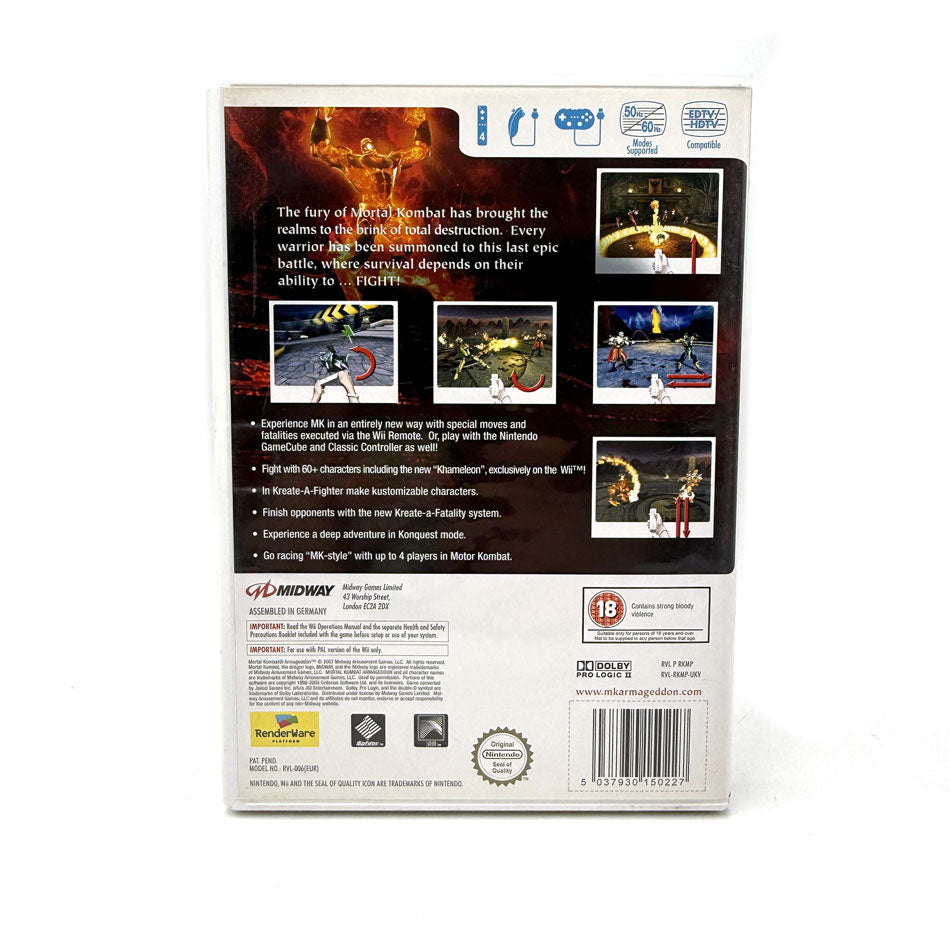 Mortal Kombat Armageddon Nintendo Wii