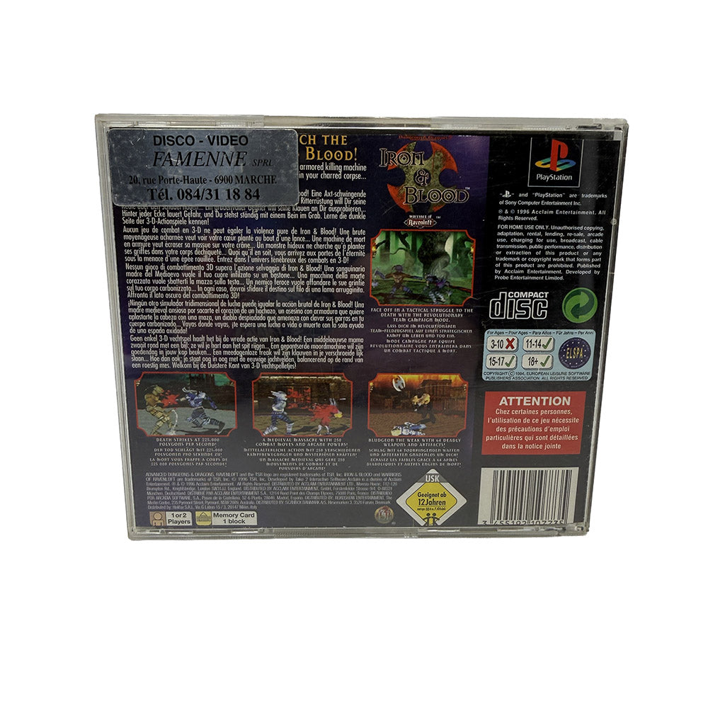 Iron & Blood Warriors of Ravenloft Playstation 1
