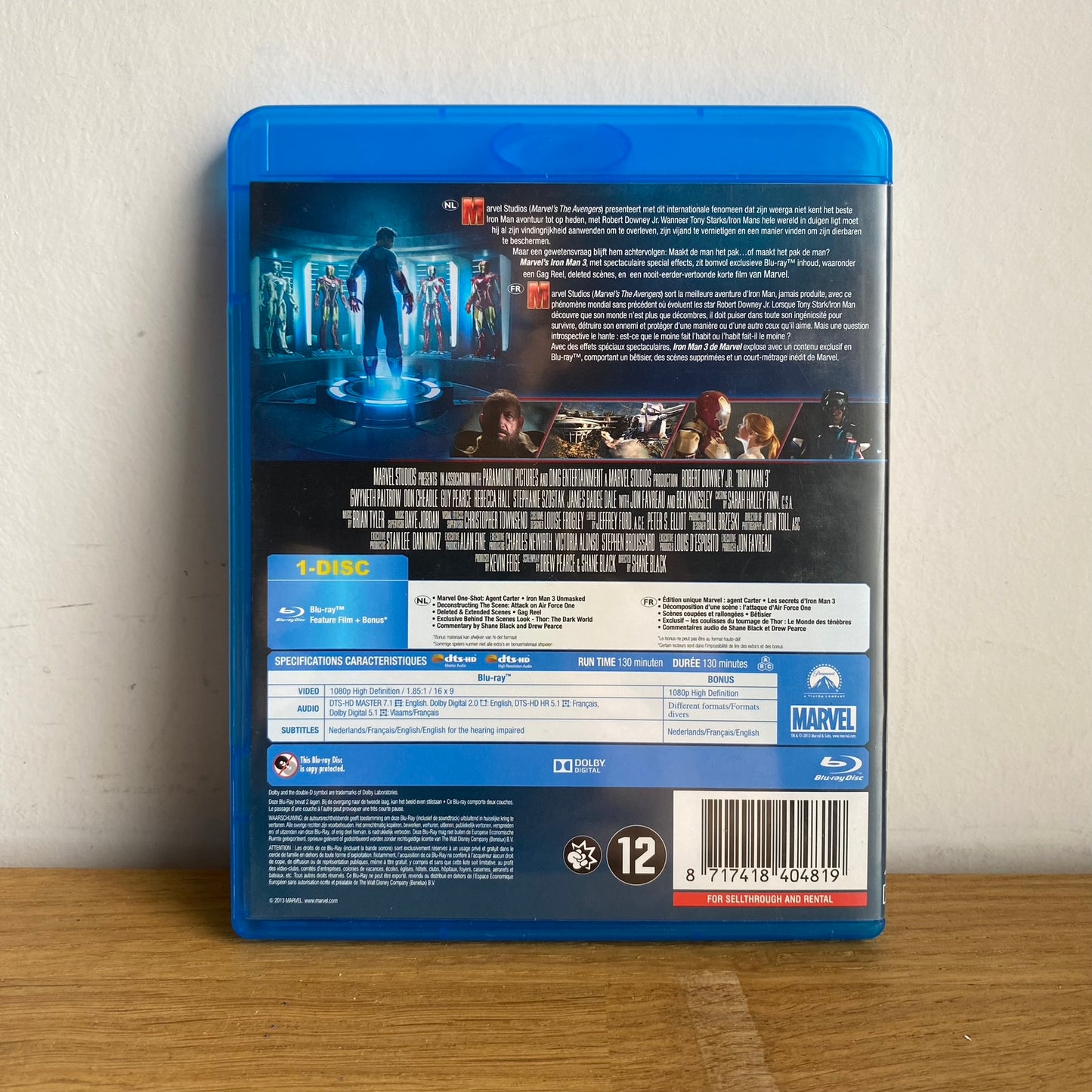 Iron Man 3 Blu-Ray
