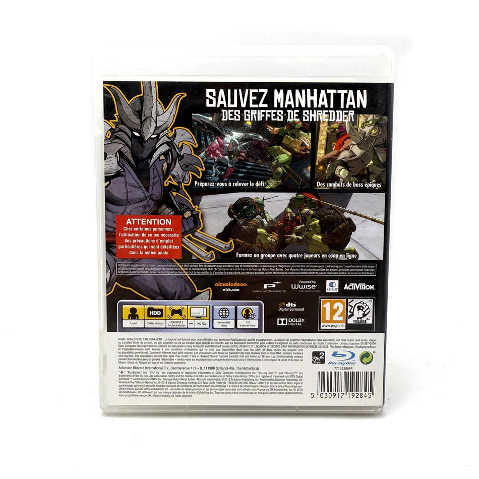 Teenage Mutant Ninja Turtles Des Mutants À Manhattan Playstation 3