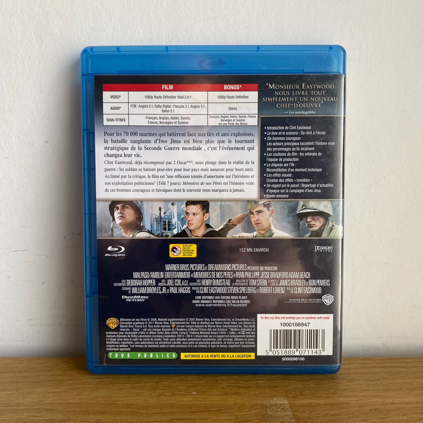 La Mémoire de nos Pères Blu-Ray