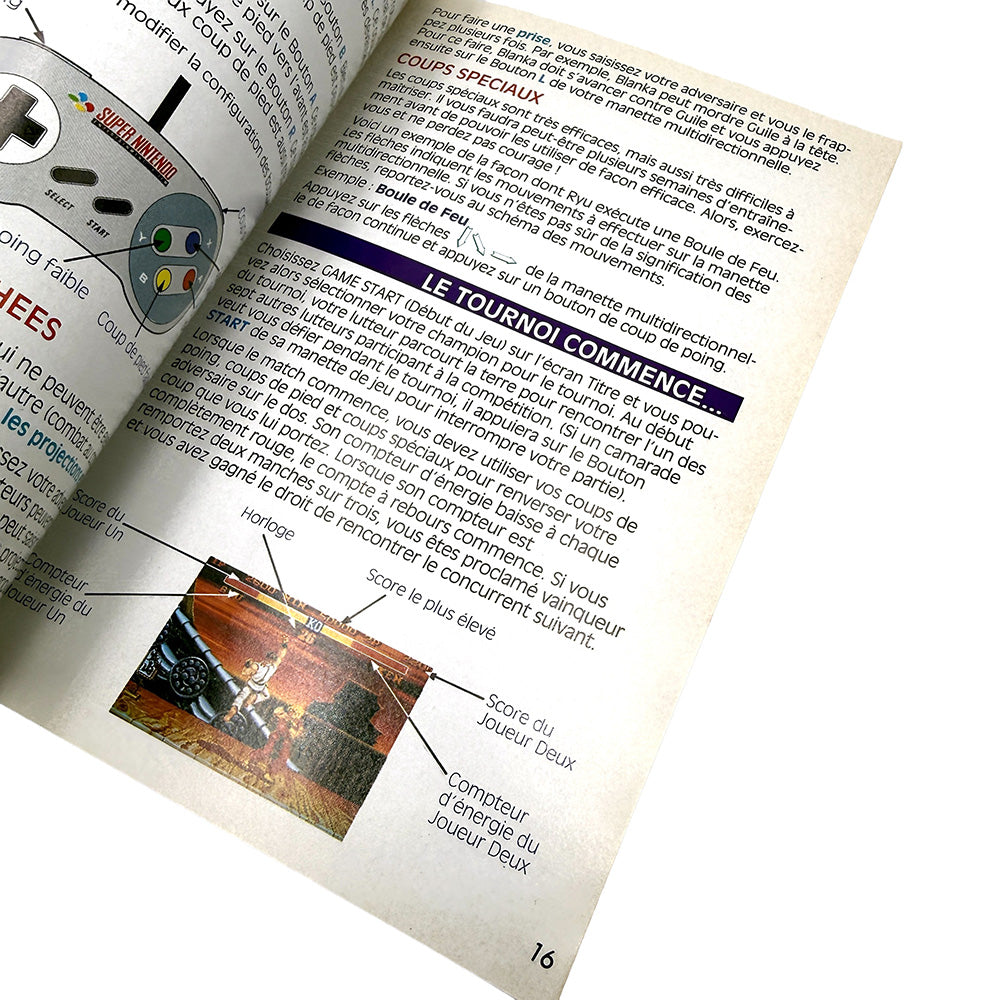 Notice Street Fighter II Super Nintendo