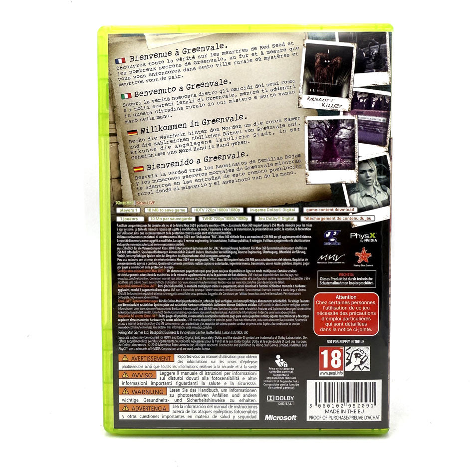 Deadly Premonition Xbox 360