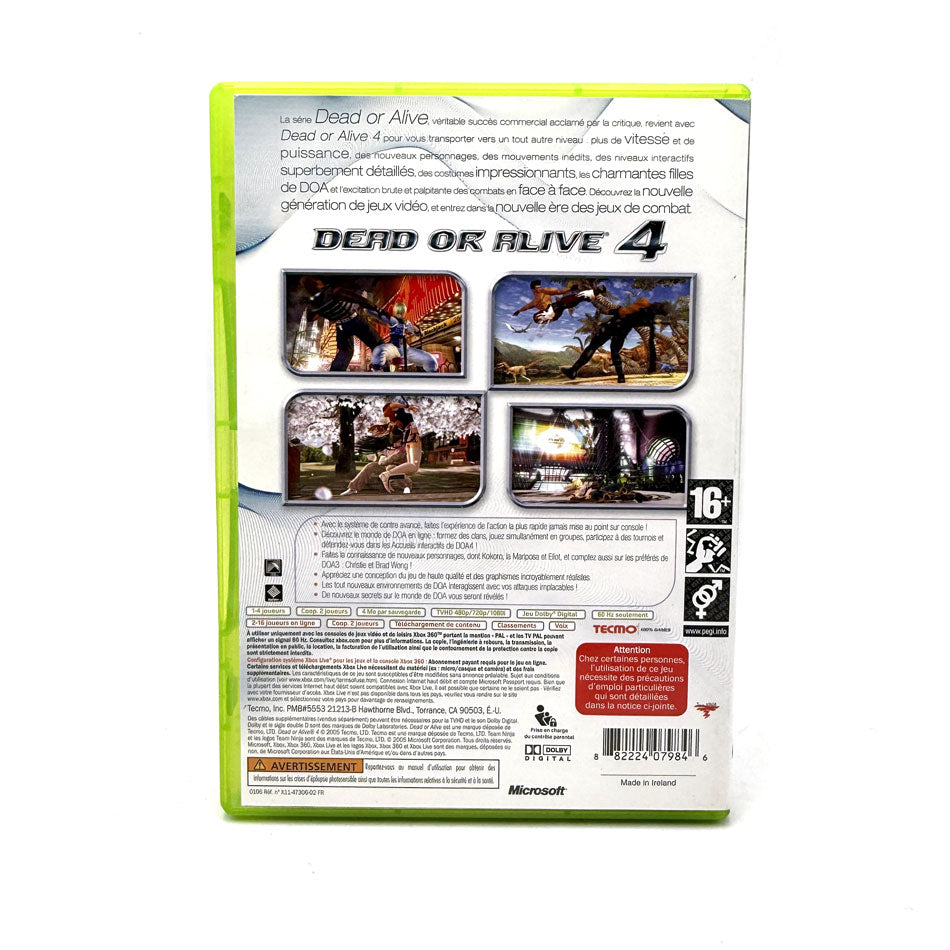 Dead Or Alive 4 Xbox 360