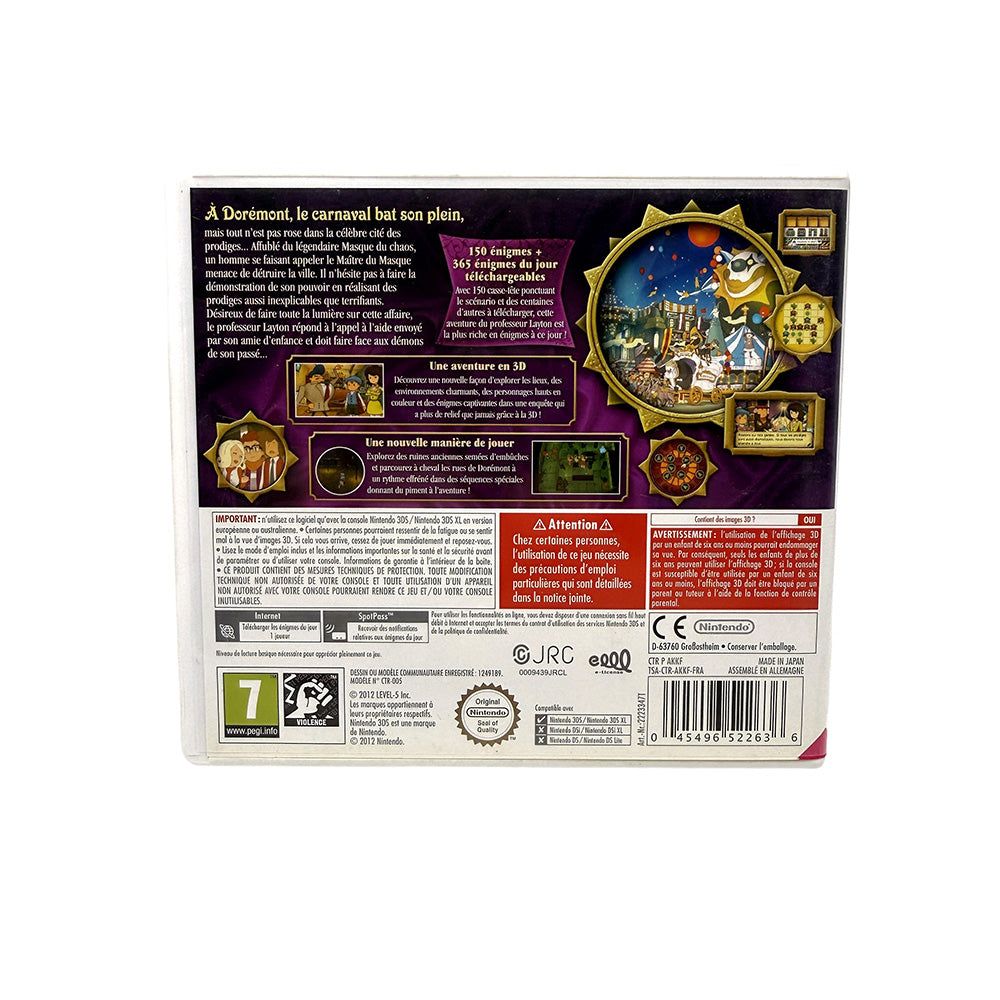 Professeur Layton et le Masque des Miracles Nintendo 3DS