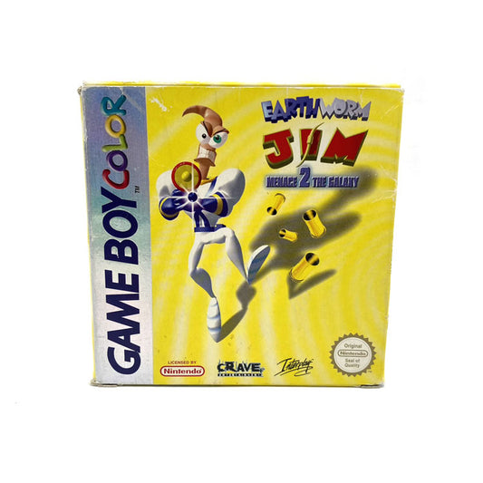 Earthworm Jim Menace 2 The Galaxy Nintendo Game Boy Color