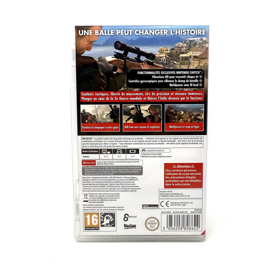Sniper Elite 4 Nintendo Switch