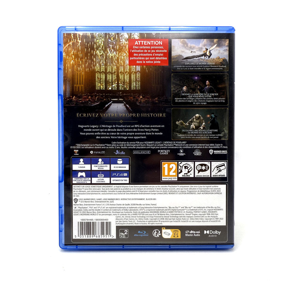Hogwarts Legacy l'Héritage de Poudlard Playstation 4