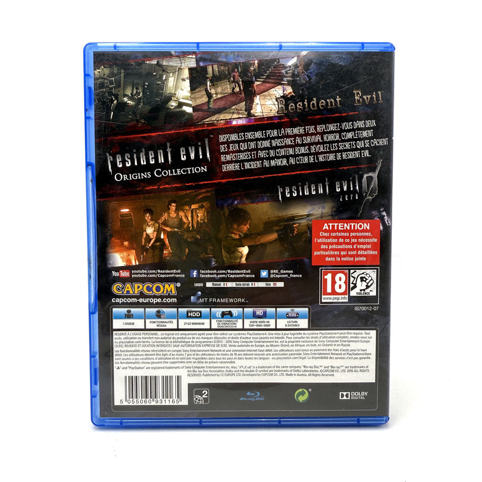 Resident Evil Origins Collection Playstation 4