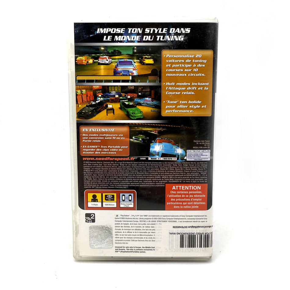 Need For Speed Underground Rivals Playstation PSP