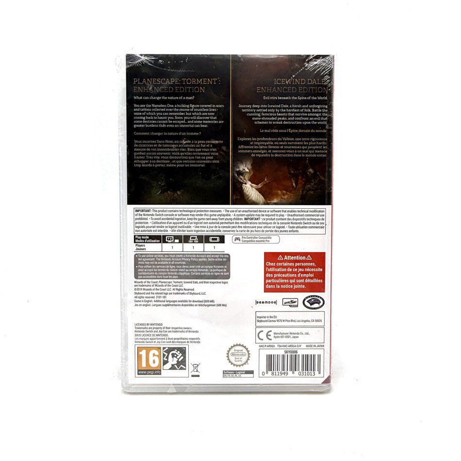 Planescape: Torment & Icewind Dale Enhanced Edition Nintendo Switch