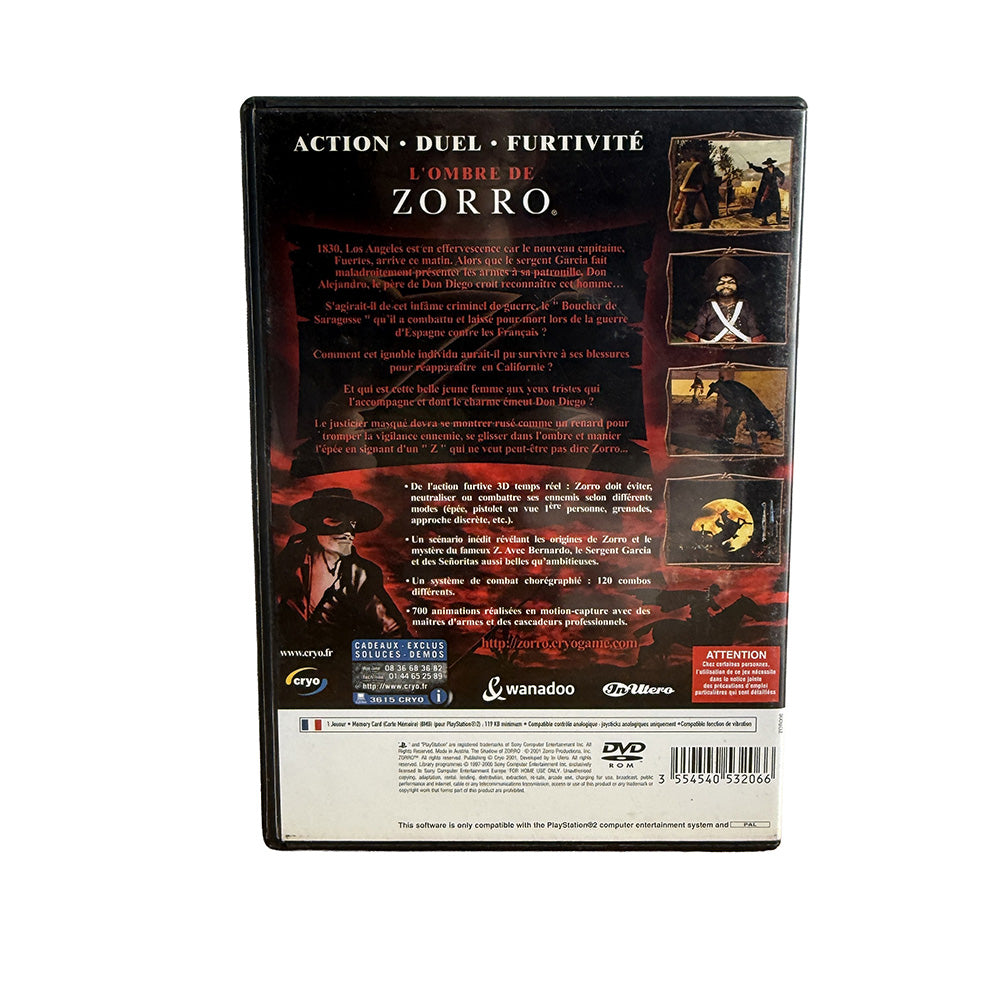 L'Ombre de Zorro Playstation 2