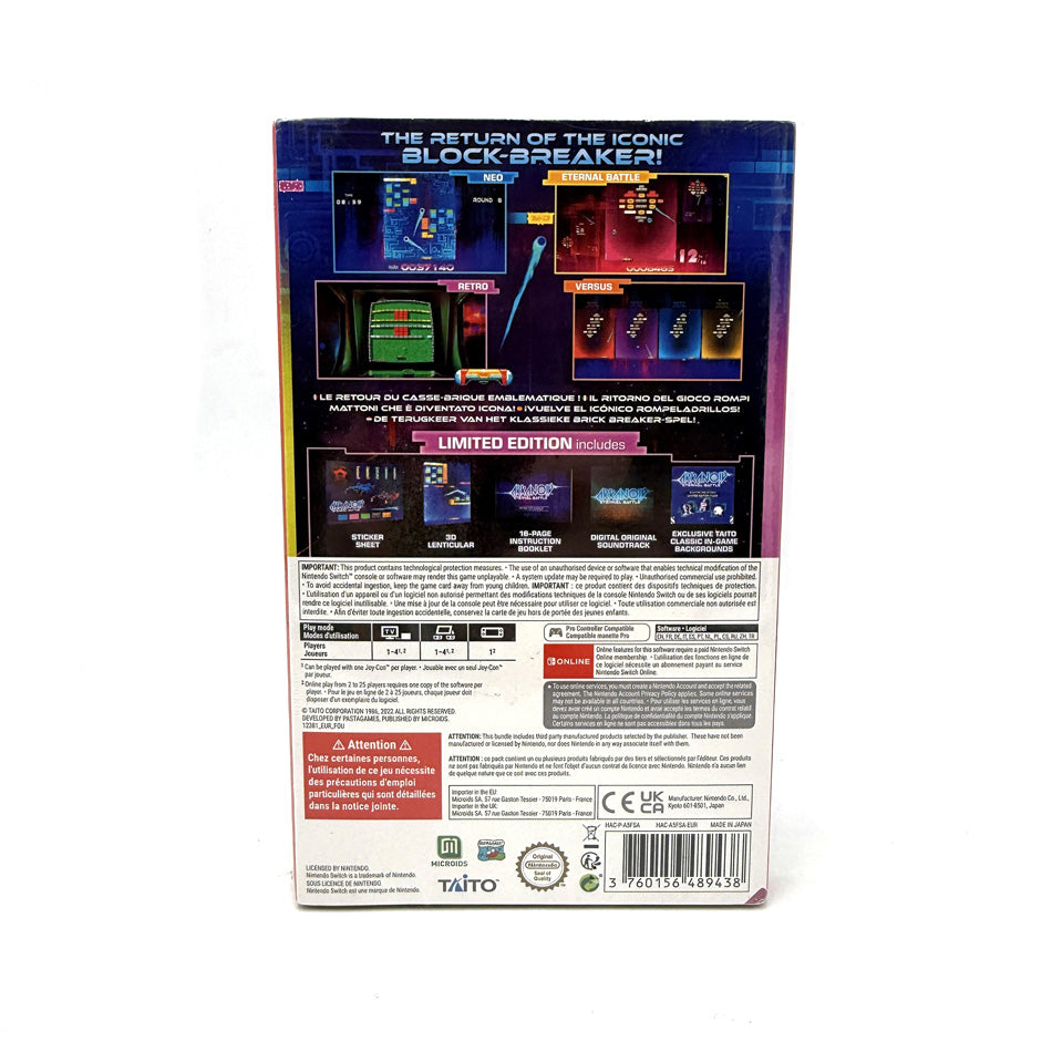 Arkanoid Eternal Battle Limited Edition Nintendo Switch