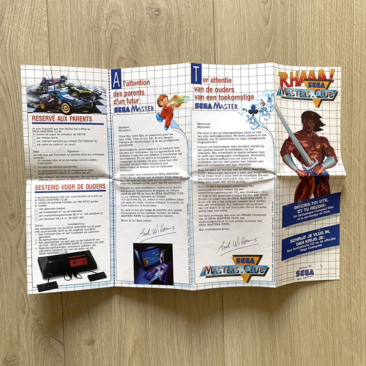 Notice Sega Masters-Club