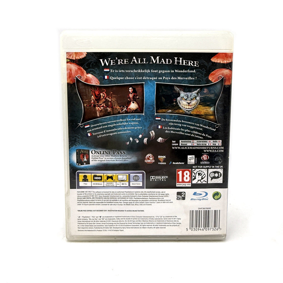 Alice Madness Returns Playstation 3