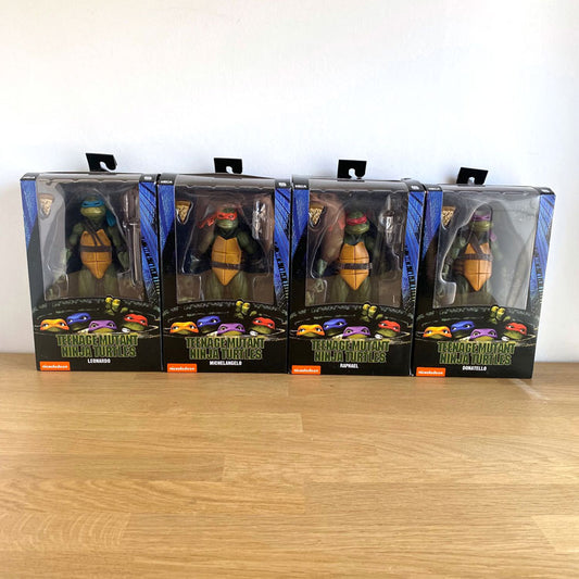 4 Figurines Neca Teenage Mutant Ninja Turtles 