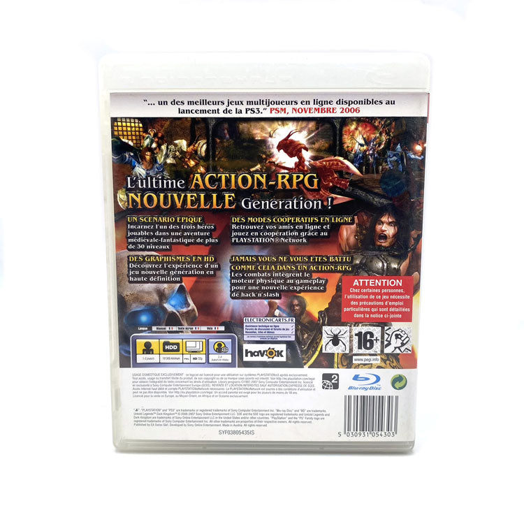 Untold Legends Le Royaume Des Ténèbres Playstation 3