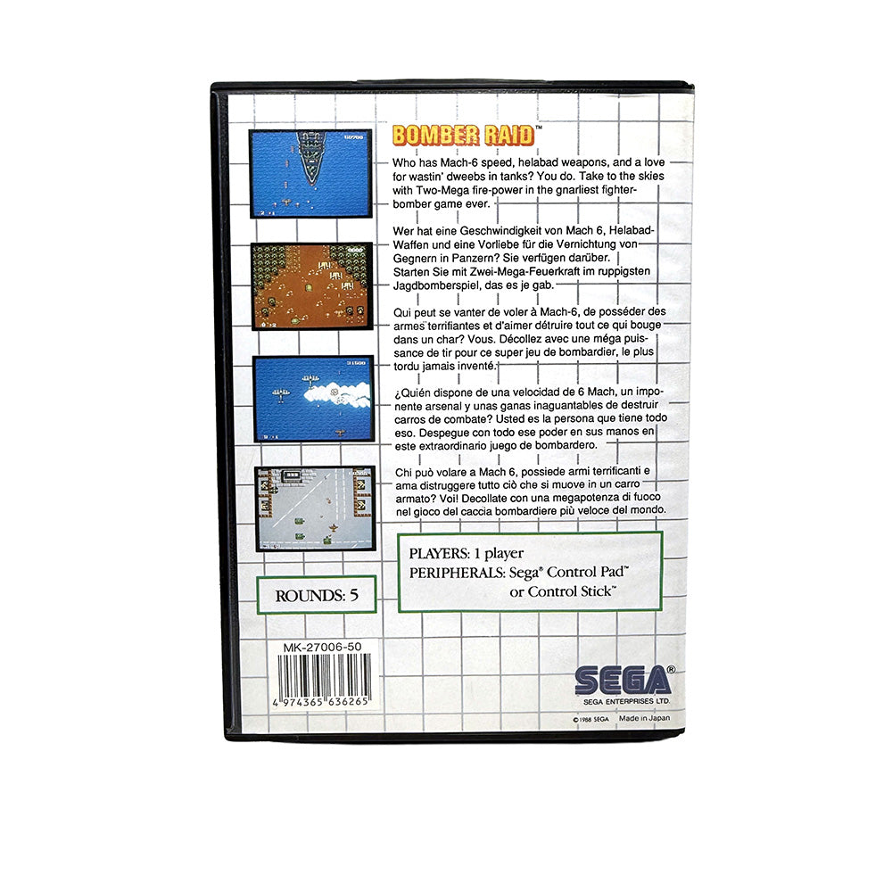 Bomber Raid Sega Master System