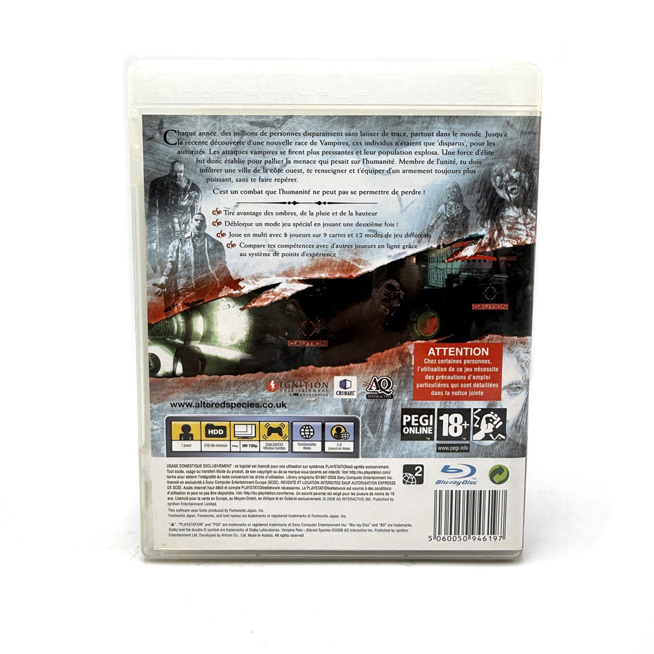 Vampire Rain Altered Species PlayStation 3
