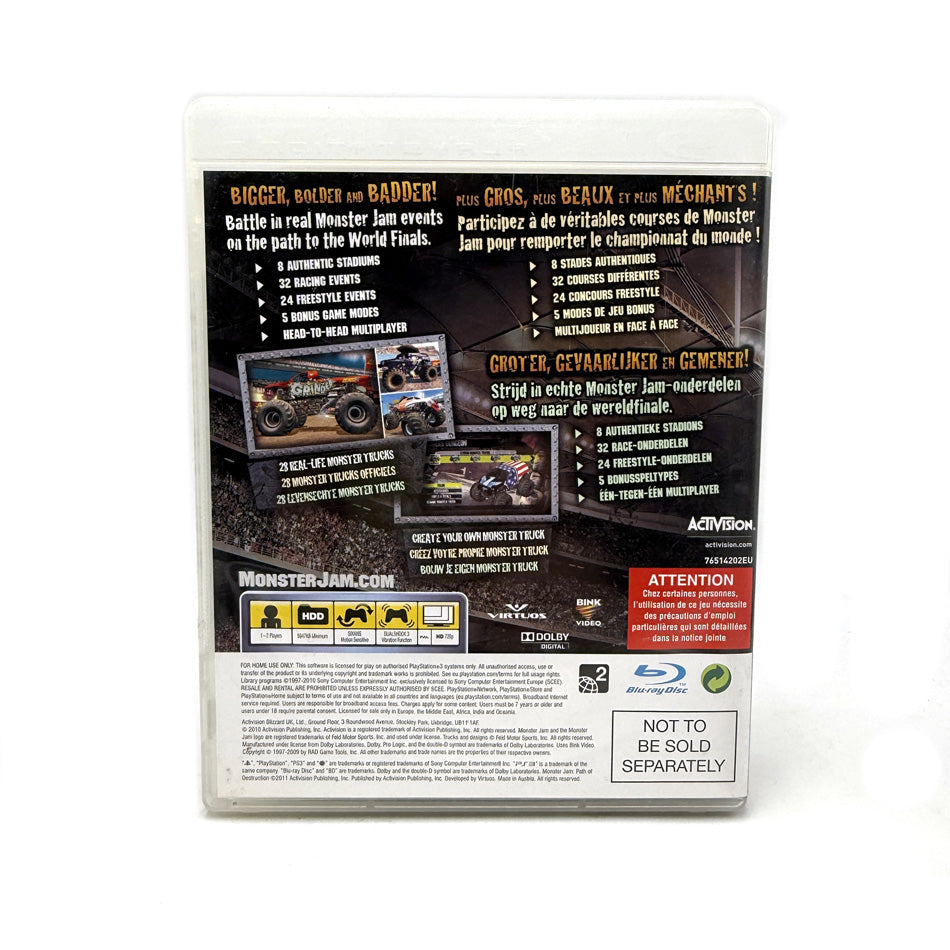 Monster Jam Path of Destruction PlayStation 3