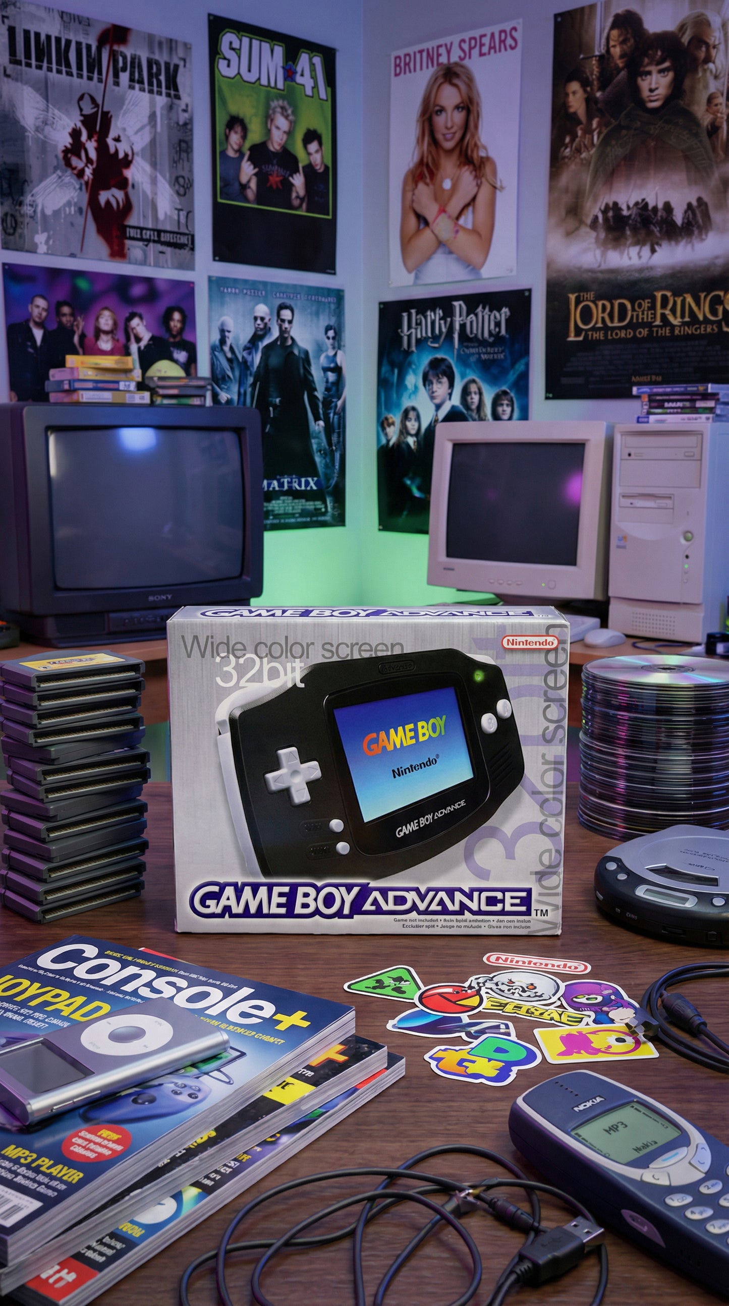 Nintendo Game Boy Advance zwarte console