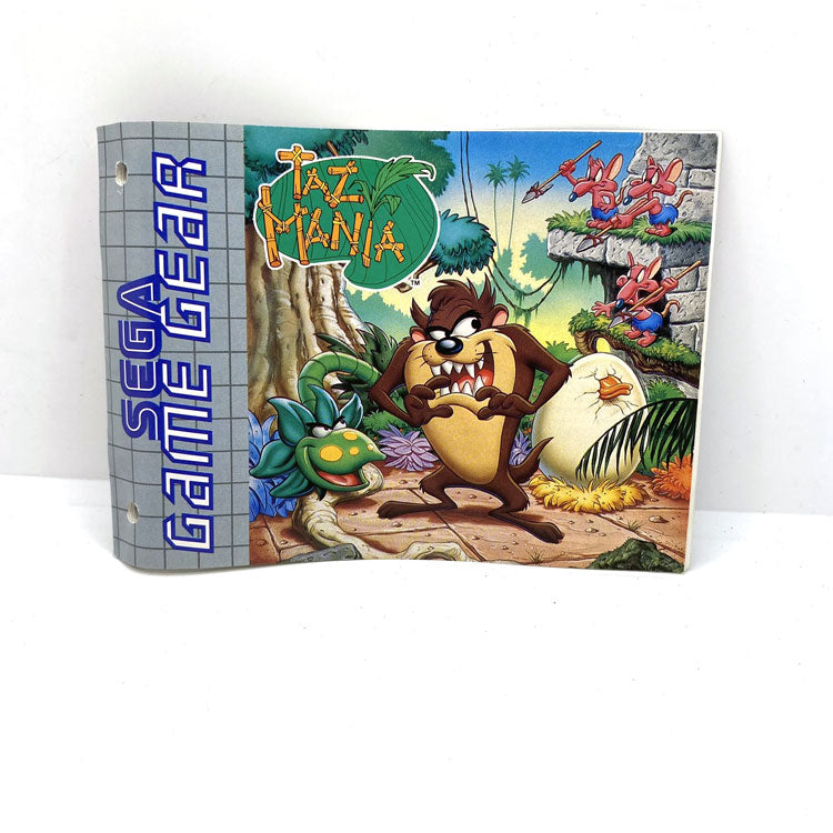 Notice Taz-Mania Sega Game Gear