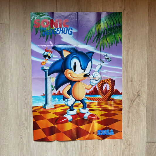 Poster Sonic The Hedgehog Sega Megadrive
