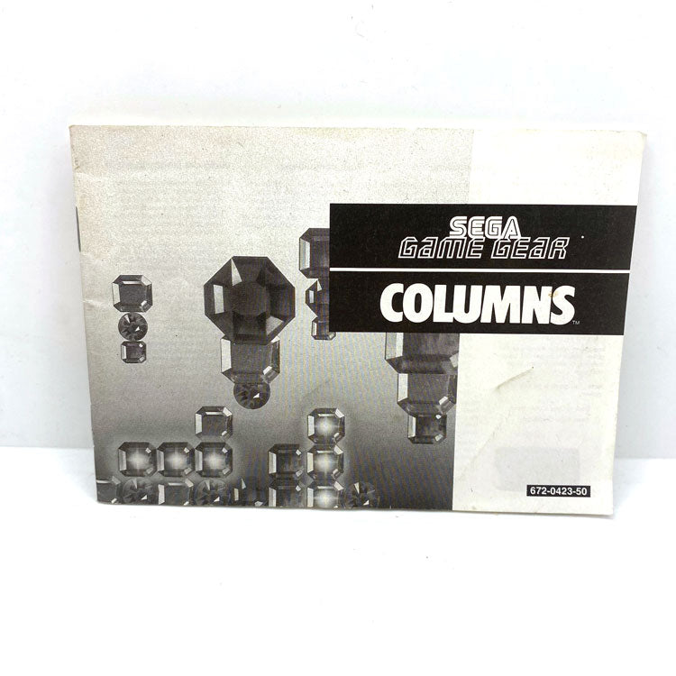 Notice Columns Sega Game Gear