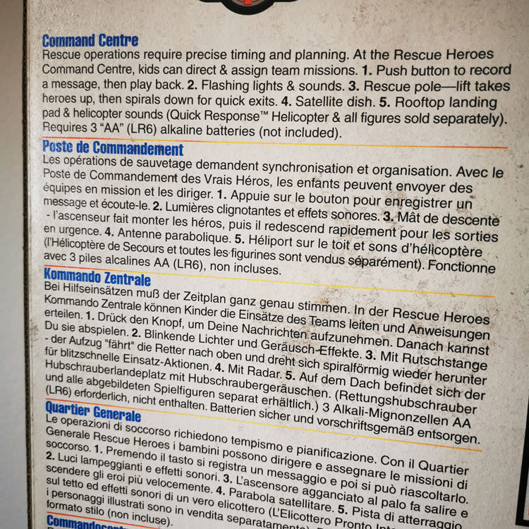 Fisher-Price Rescue Heroes Playset (1997)