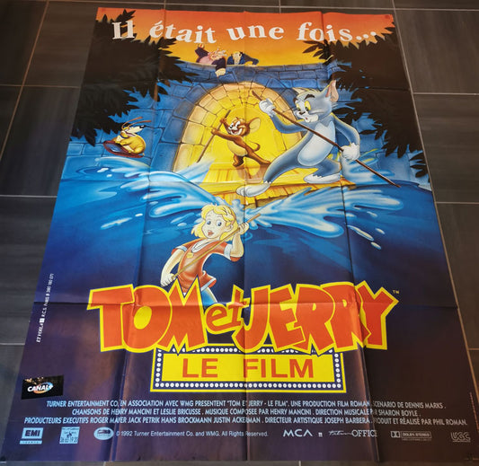 Affiche de cinéma originale Tom et Jerry Le Film Format 120x160