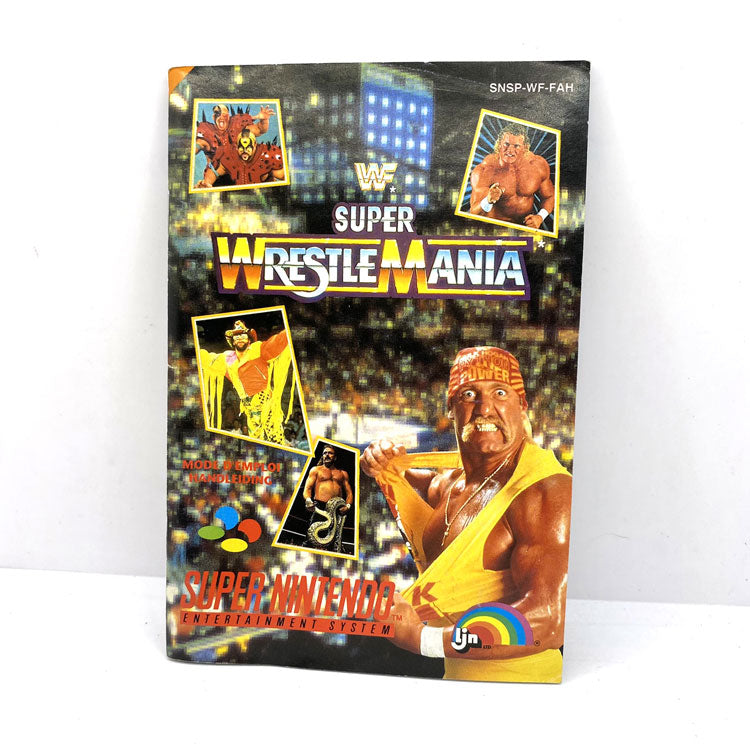 Notice Super Wrestlemania Super Nintendo
