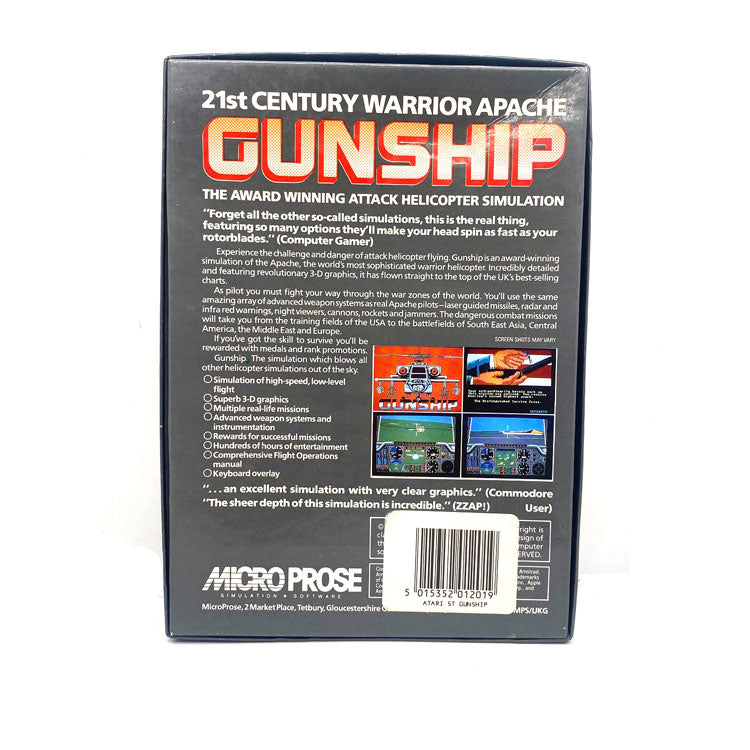 Gunship Atari ST Big Box