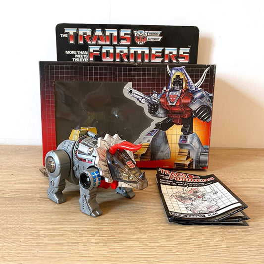 Transformers G1 Dinobot Flamethrower Slag Takara Made in France RARE
