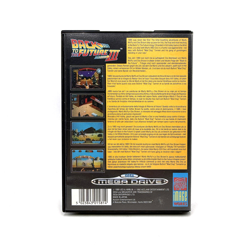 Back To The Future Part III Sega Megadrive