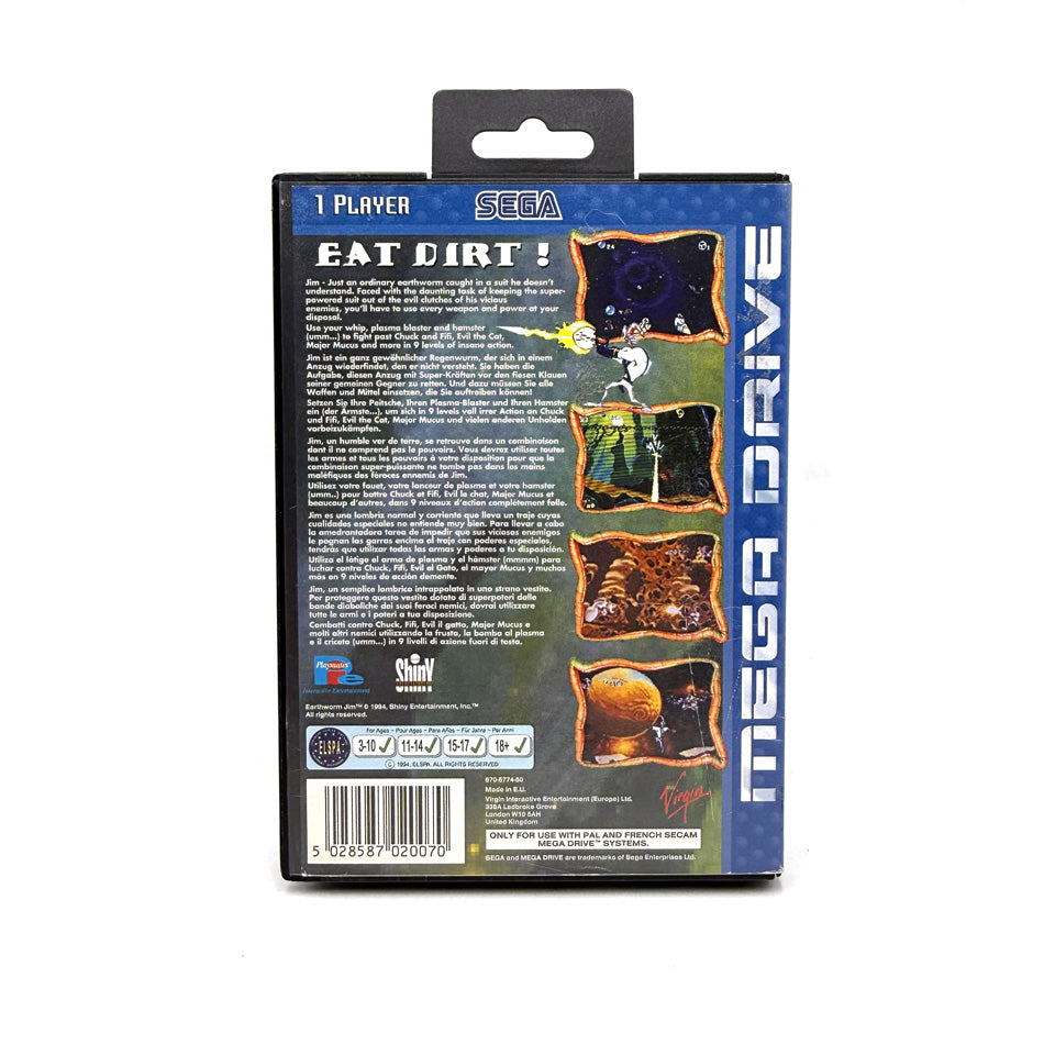 Earthworm Jim Sega Megadrive