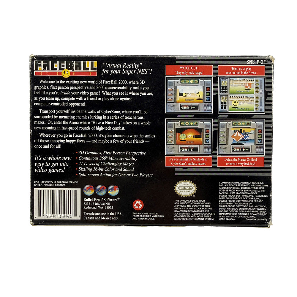 Faceball 2000 Super Nintendo