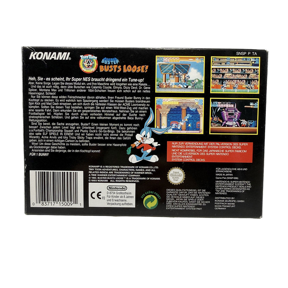 Tiny Toon Adventures Buster Busts Loose! Super Nintendo