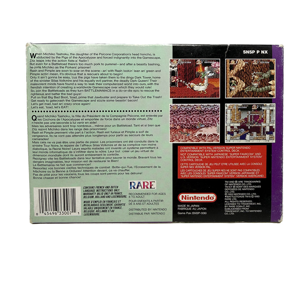 Battletoads In Battlemaniacs Super Nintendo