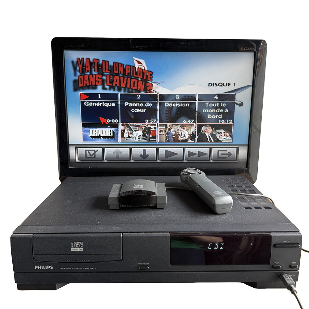 Console Philips CDI 210 + Récepteur IR + CDI Controller + Paddle Controller (RARE)