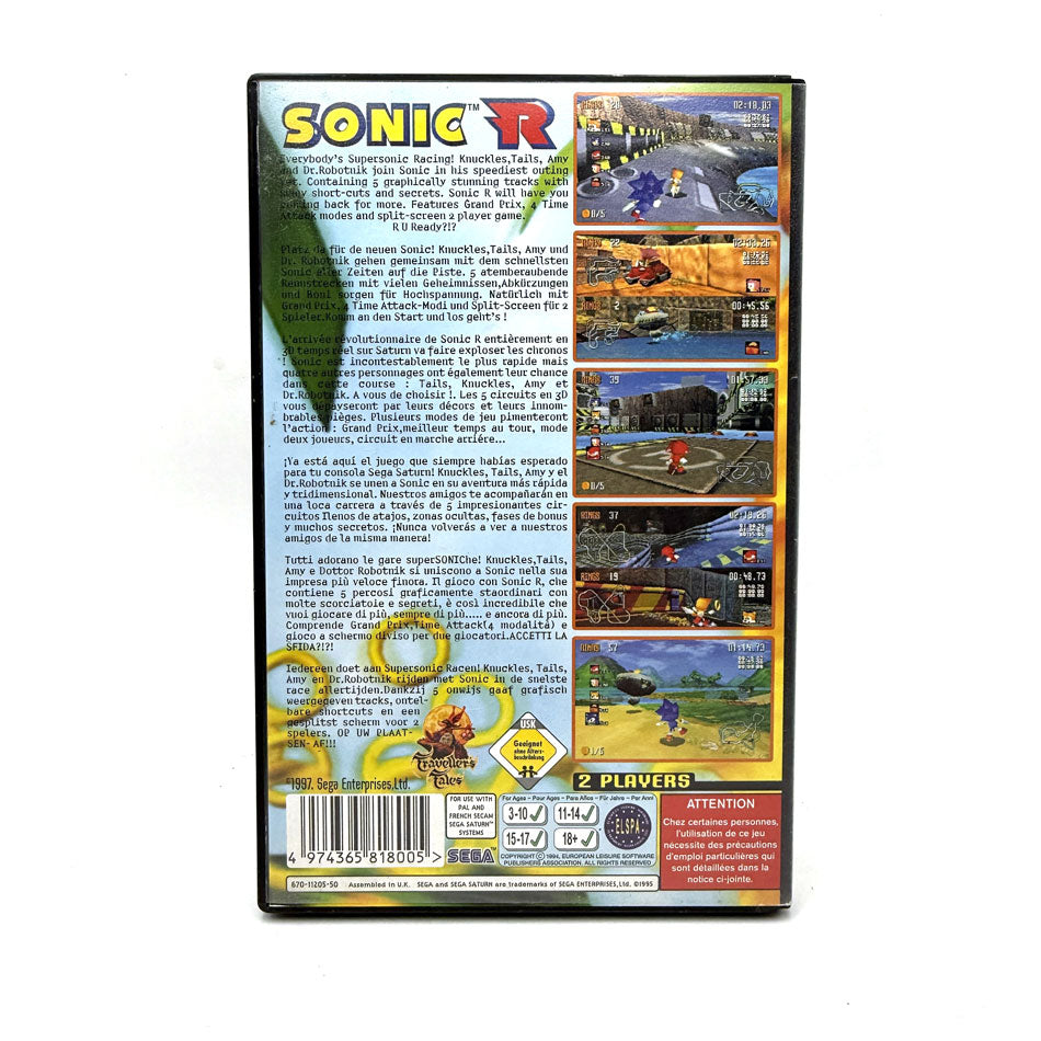 Sonic R Sega Saturn 