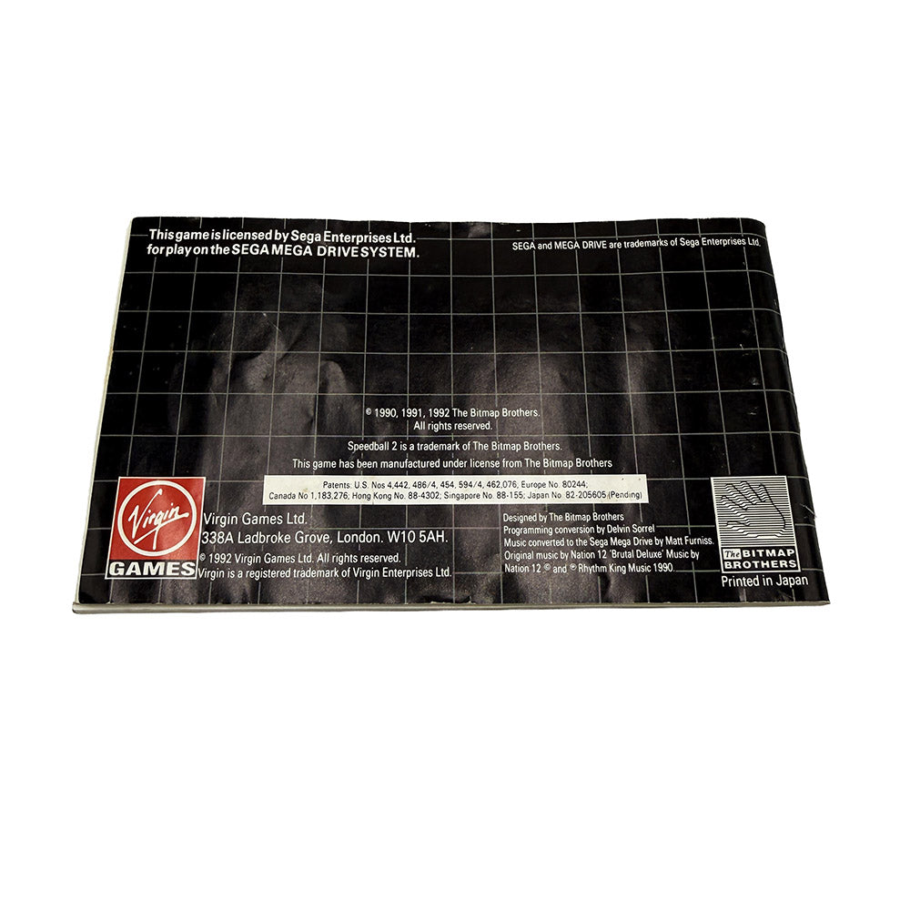 Boite et notice Speedball 2 Sega Megadrive