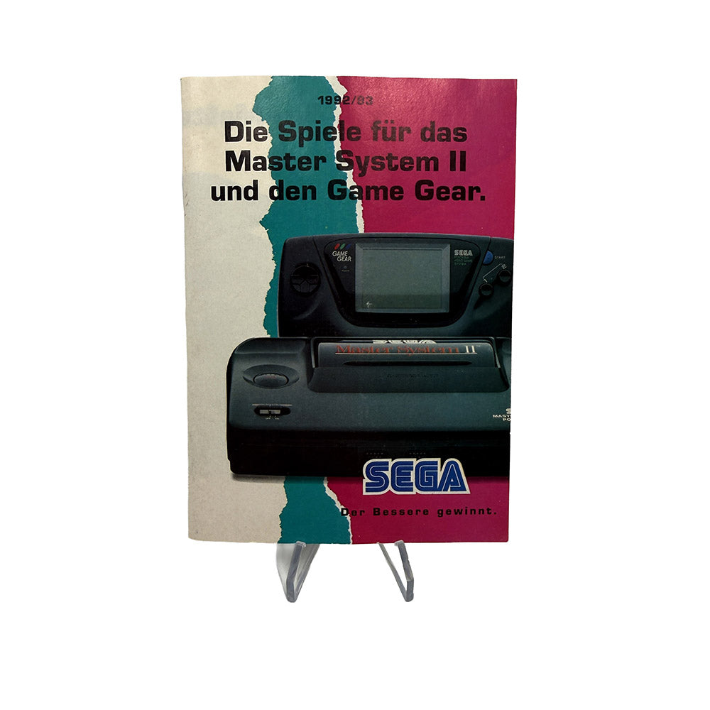 Catalogue publicitaire Sega 1992/93