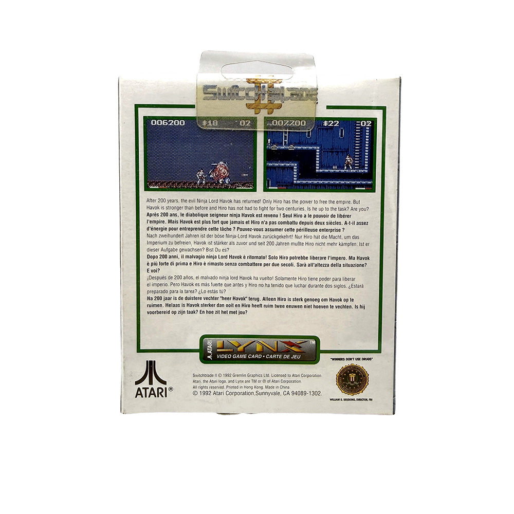 Switchblade II Atari Lynx (Neuf sous blister) 