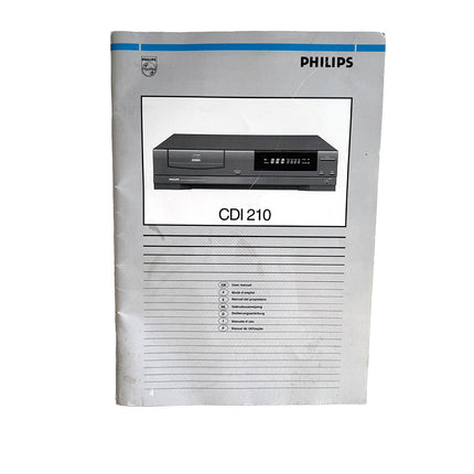 Mode d'emploi Philips CDI 210