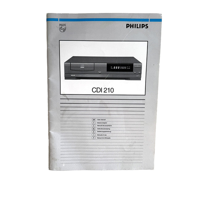 Mode d'emploi Philips CDI 210