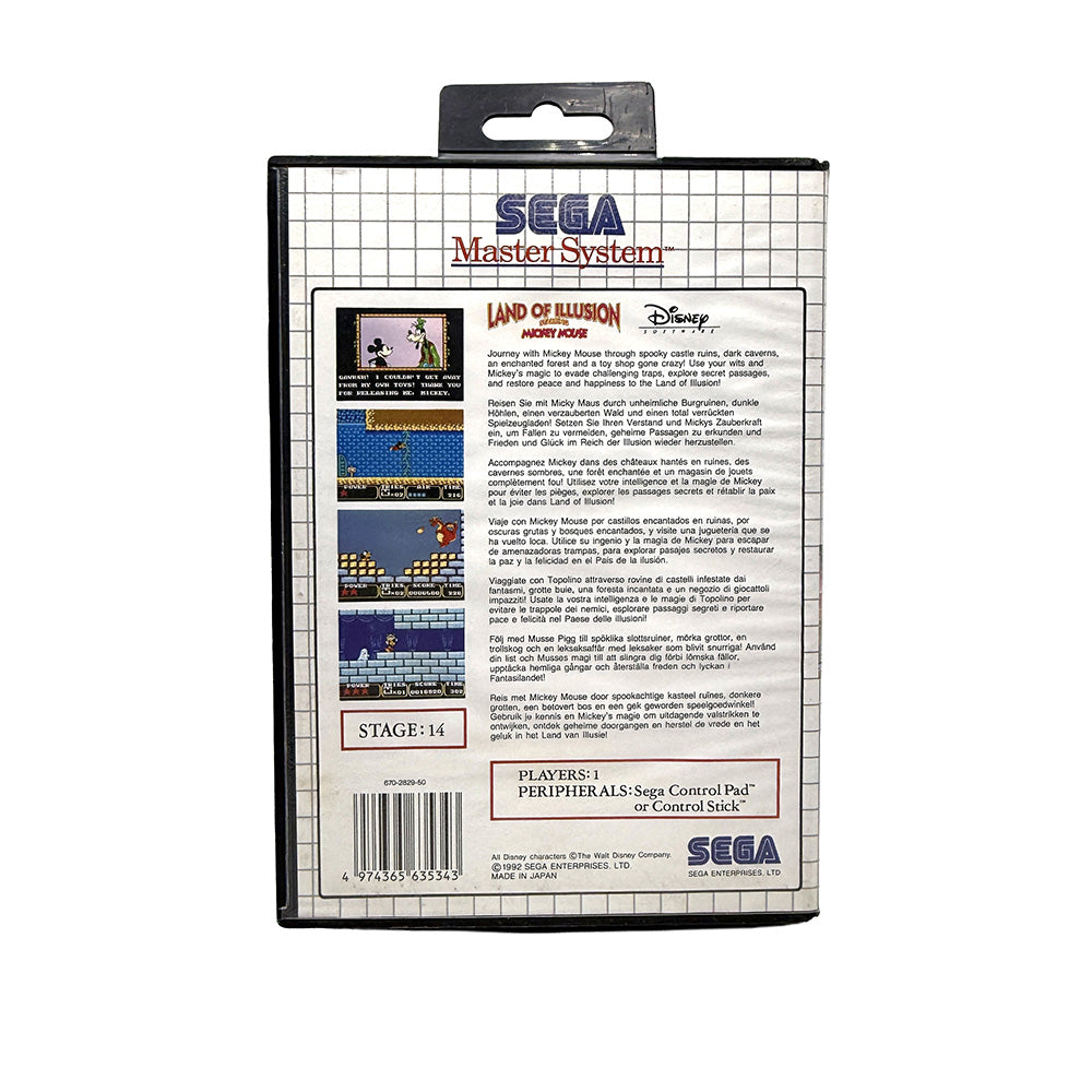 Land of Illusion Starring Mickey Mouse Sega Master System