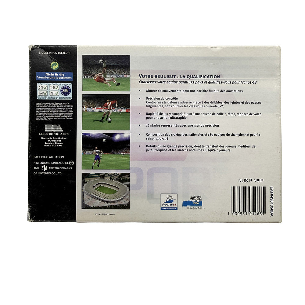 FIFA En route pour la Coupe du Monde 98 Nintendo 64