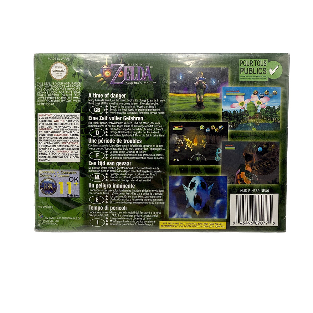 The Legend Of Zelda Majora's Mask Nintendo 64