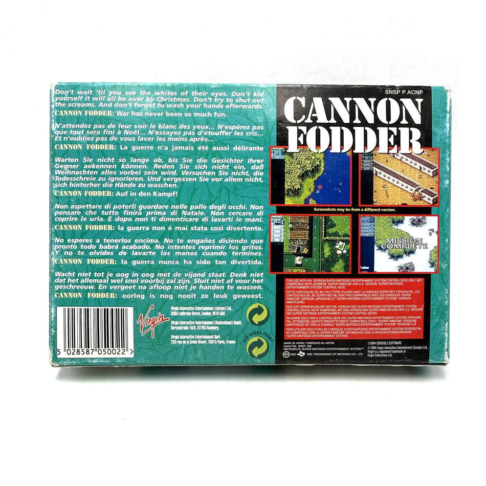Cannon Fodder Super Nintendo
